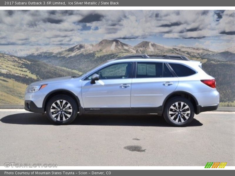 Ice Silver Metallic / Slate Black 2017 Subaru Outback 3.6R Limited