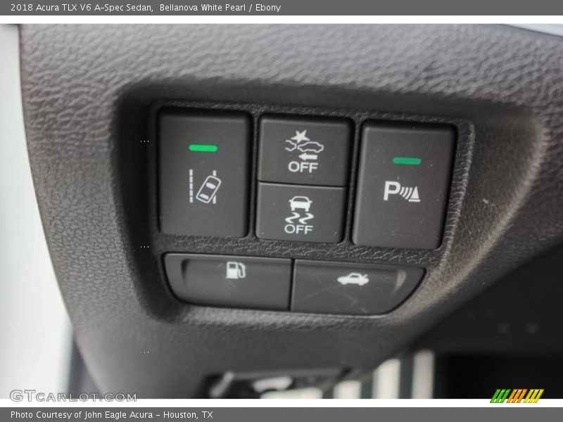 Bellanova White Pearl / Ebony 2018 Acura TLX V6 A-Spec Sedan