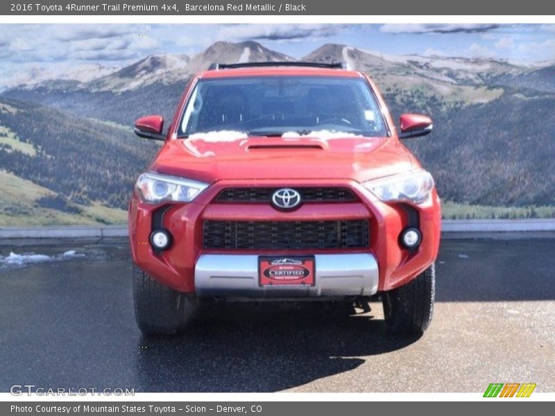 Barcelona Red Metallic / Black 2016 Toyota 4Runner Trail Premium 4x4