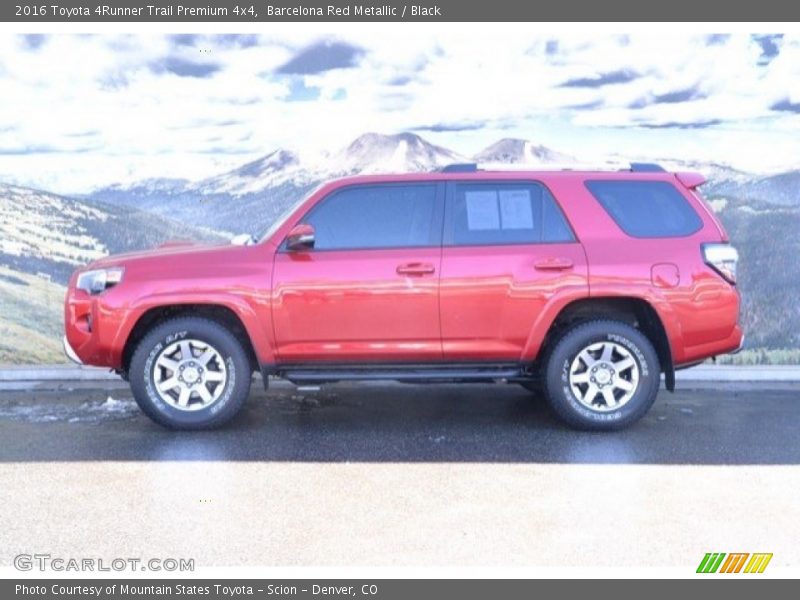 Barcelona Red Metallic / Black 2016 Toyota 4Runner Trail Premium 4x4