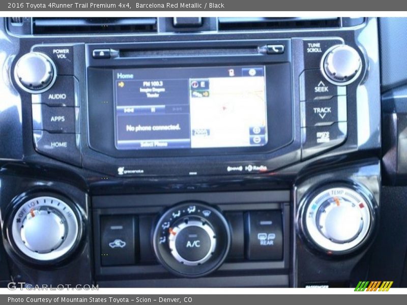 Barcelona Red Metallic / Black 2016 Toyota 4Runner Trail Premium 4x4