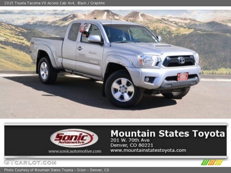 Black / Graphite 2015 Toyota Tacoma V6 Access Cab 4x4