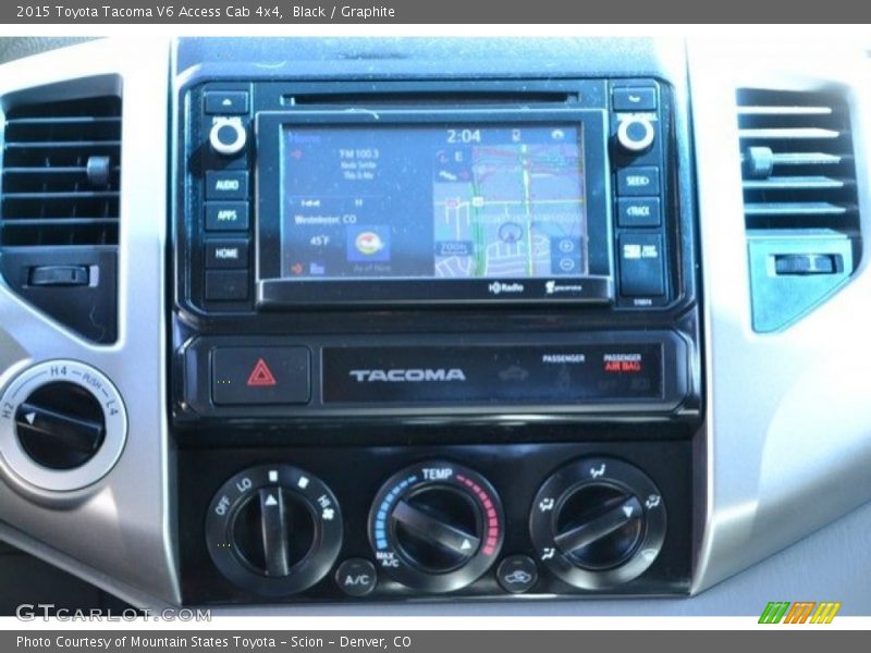 Black / Graphite 2015 Toyota Tacoma V6 Access Cab 4x4
