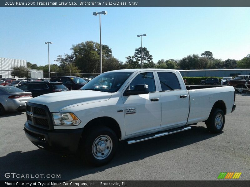 Bright White / Black/Diesel Gray 2018 Ram 2500 Tradesman Crew Cab