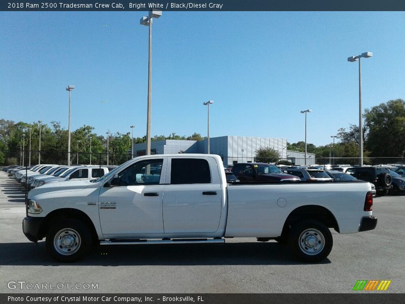 Bright White / Black/Diesel Gray 2018 Ram 2500 Tradesman Crew Cab