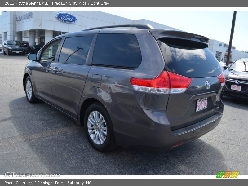 Predawn Gray Mica / Light Gray 2012 Toyota Sienna XLE