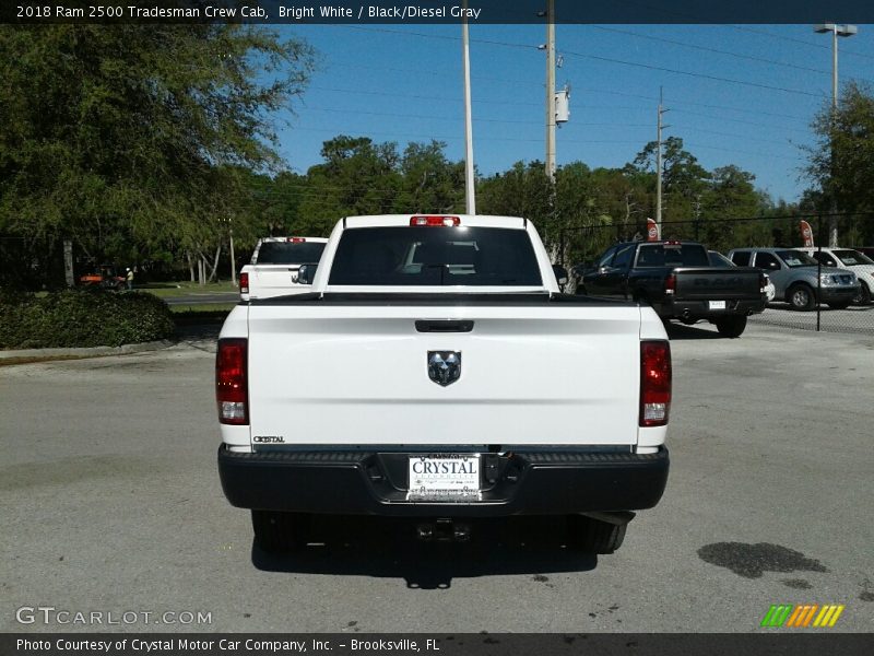 Bright White / Black/Diesel Gray 2018 Ram 2500 Tradesman Crew Cab