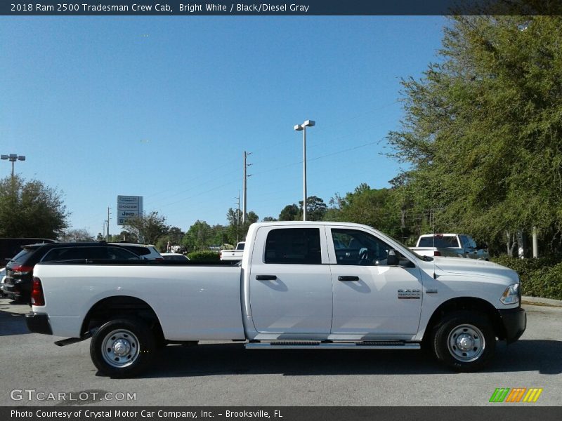 Bright White / Black/Diesel Gray 2018 Ram 2500 Tradesman Crew Cab