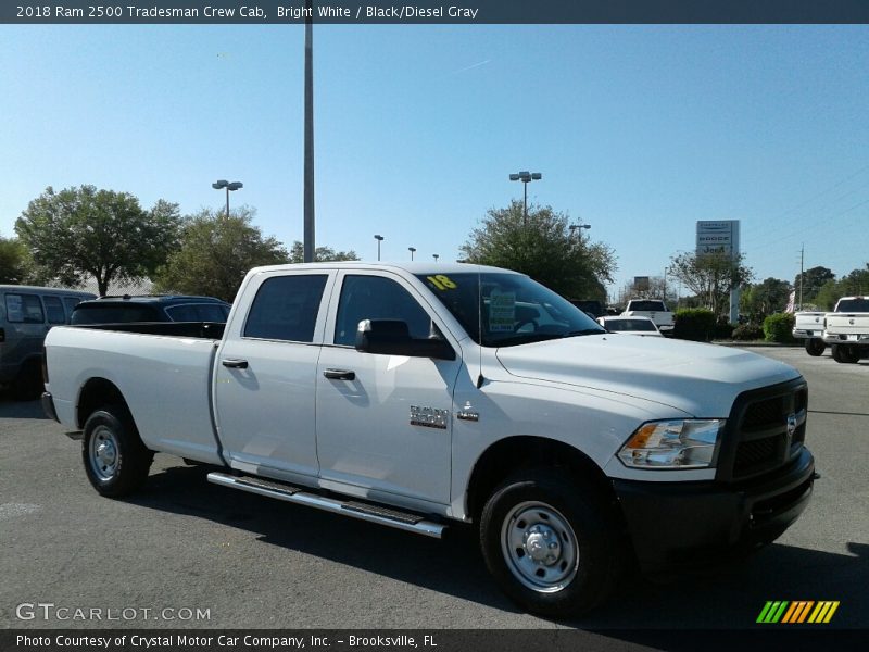 Bright White / Black/Diesel Gray 2018 Ram 2500 Tradesman Crew Cab