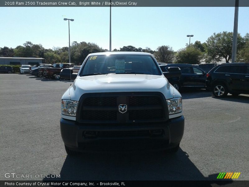 Bright White / Black/Diesel Gray 2018 Ram 2500 Tradesman Crew Cab