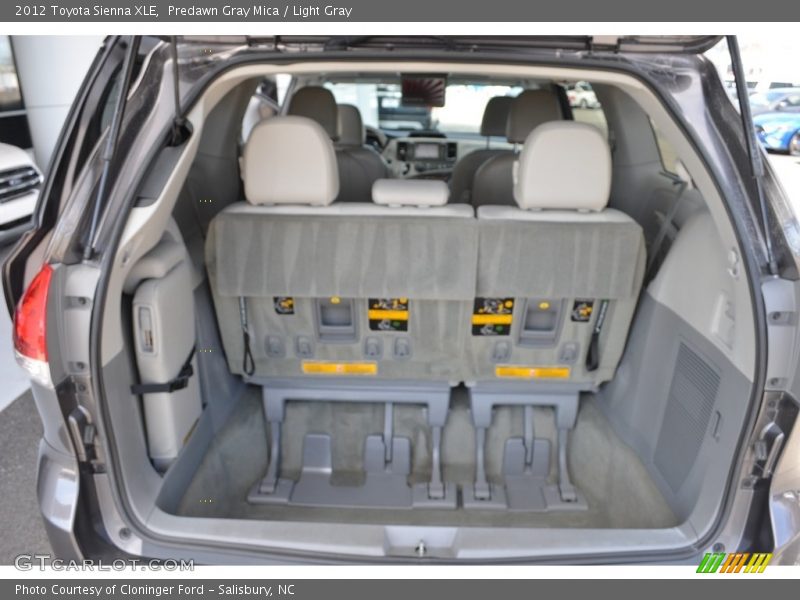 Predawn Gray Mica / Light Gray 2012 Toyota Sienna XLE