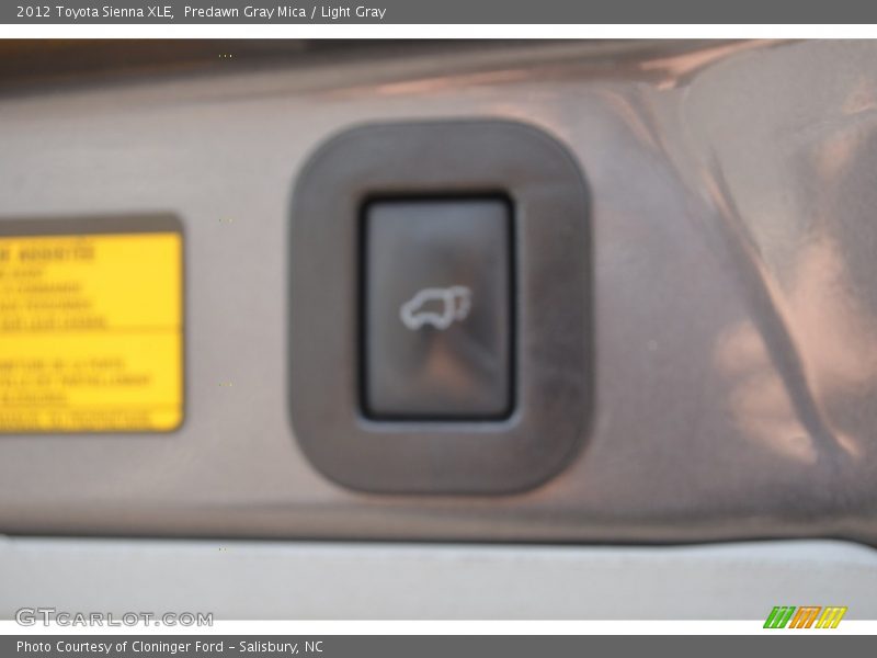 Predawn Gray Mica / Light Gray 2012 Toyota Sienna XLE