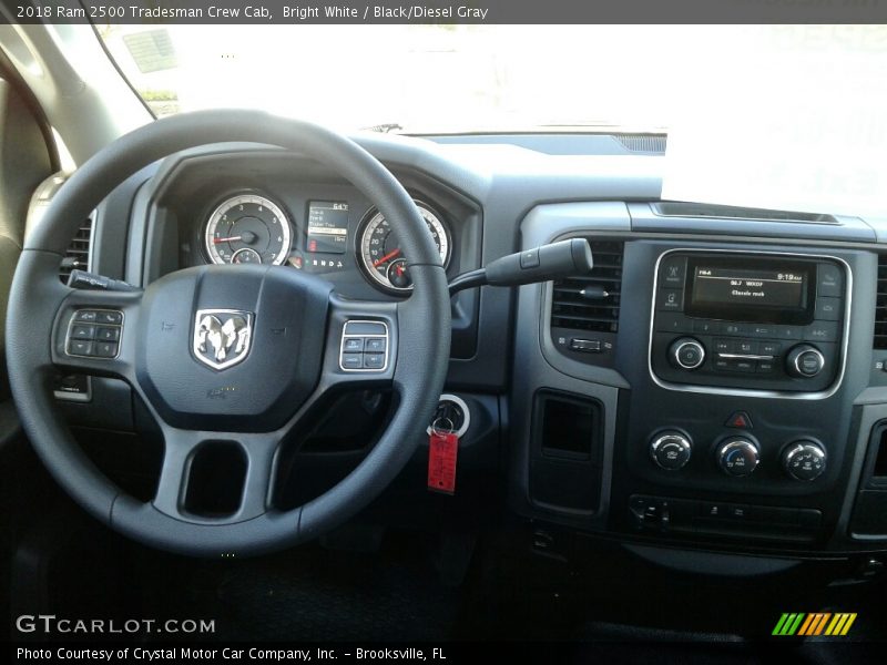 Bright White / Black/Diesel Gray 2018 Ram 2500 Tradesman Crew Cab