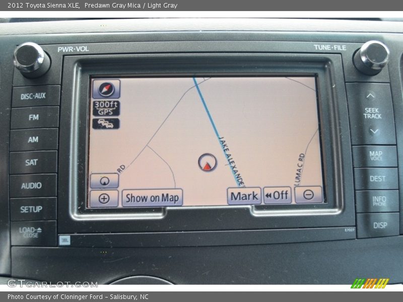 Predawn Gray Mica / Light Gray 2012 Toyota Sienna XLE