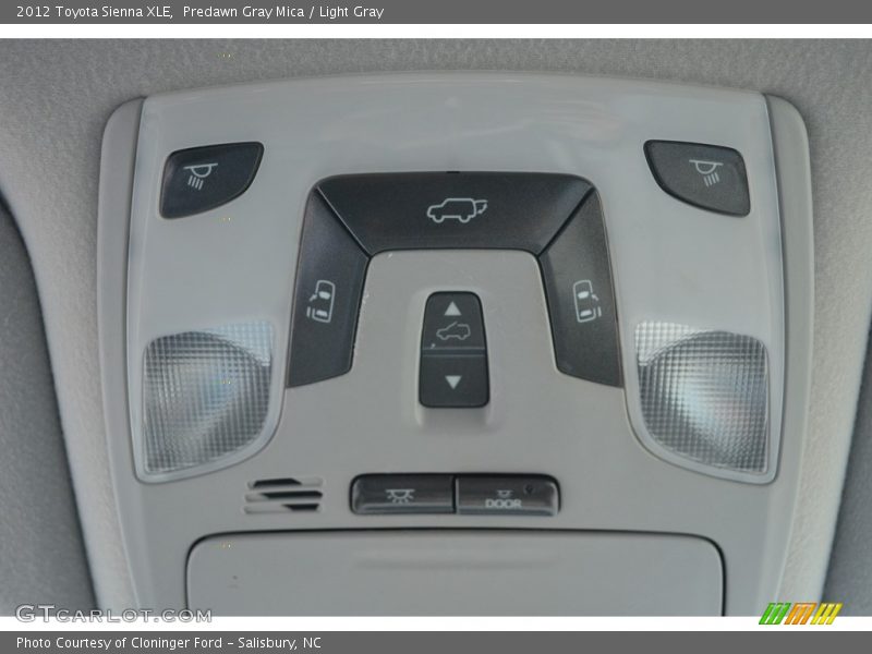 Predawn Gray Mica / Light Gray 2012 Toyota Sienna XLE