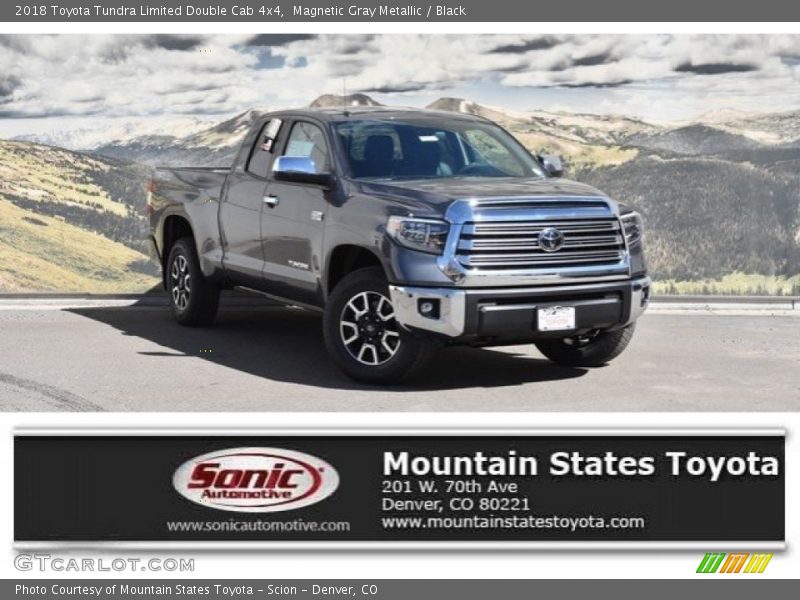 Magnetic Gray Metallic / Black 2018 Toyota Tundra Limited Double Cab 4x4