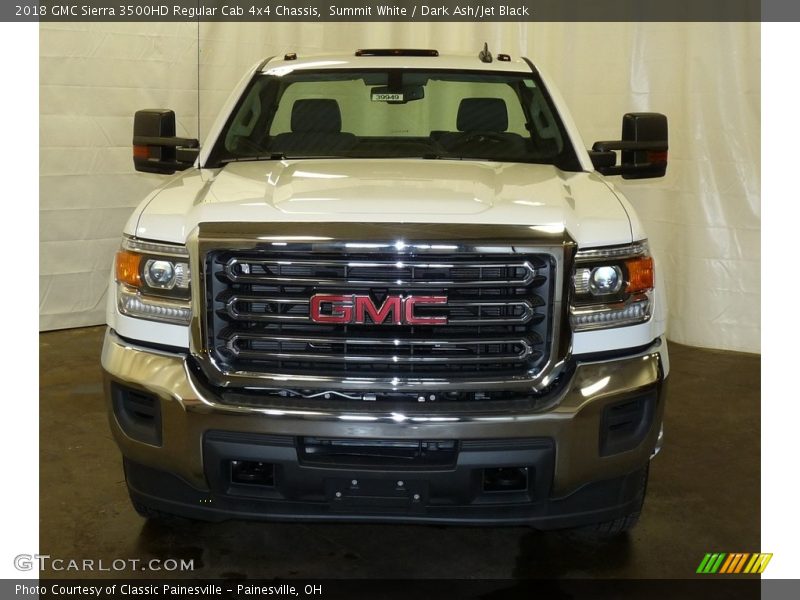 Summit White / Dark Ash/Jet Black 2018 GMC Sierra 3500HD Regular Cab 4x4 Chassis