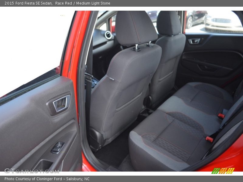 Race Red / Medium Light Stone 2015 Ford Fiesta SE Sedan