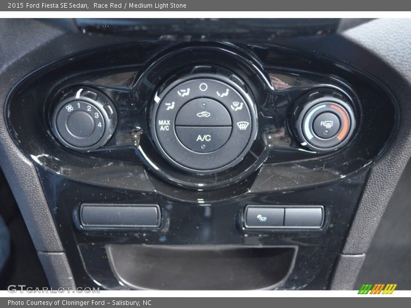 Race Red / Medium Light Stone 2015 Ford Fiesta SE Sedan