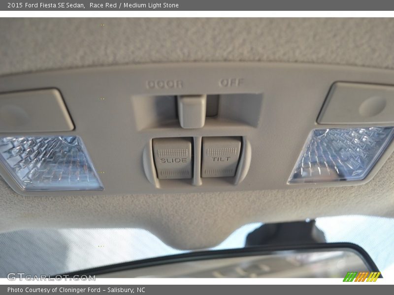 Race Red / Medium Light Stone 2015 Ford Fiesta SE Sedan