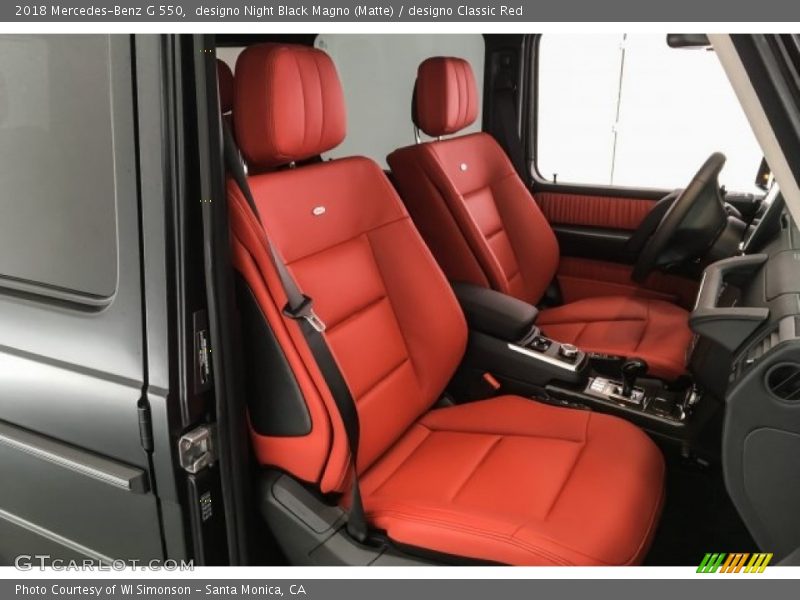  2018 G 550 designo Classic Red Interior