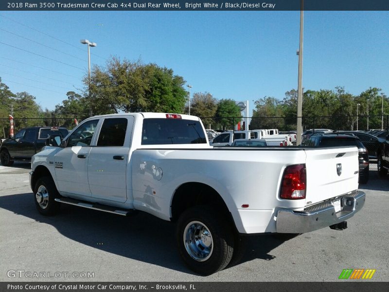 Bright White / Black/Diesel Gray 2018 Ram 3500 Tradesman Crew Cab 4x4 Dual Rear Wheel