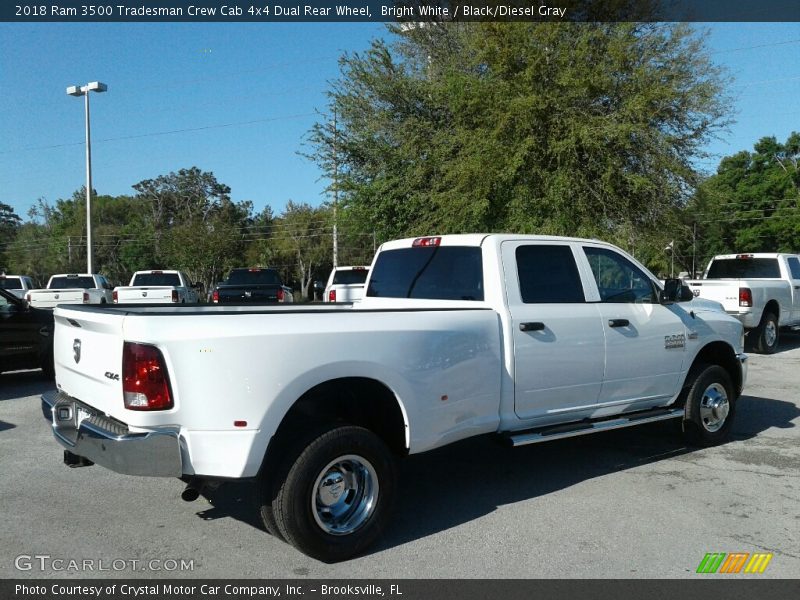 Bright White / Black/Diesel Gray 2018 Ram 3500 Tradesman Crew Cab 4x4 Dual Rear Wheel