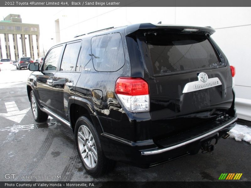 Black / Sand Beige Leather 2012 Toyota 4Runner Limited 4x4