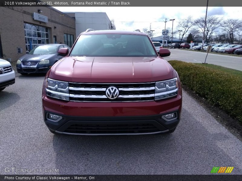 Fortana Red Metallic / Titan Black 2018 Volkswagen Atlas SEL 4Motion