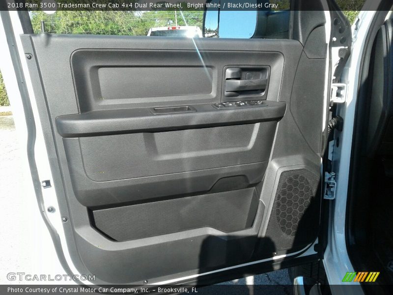Bright White / Black/Diesel Gray 2018 Ram 3500 Tradesman Crew Cab 4x4 Dual Rear Wheel