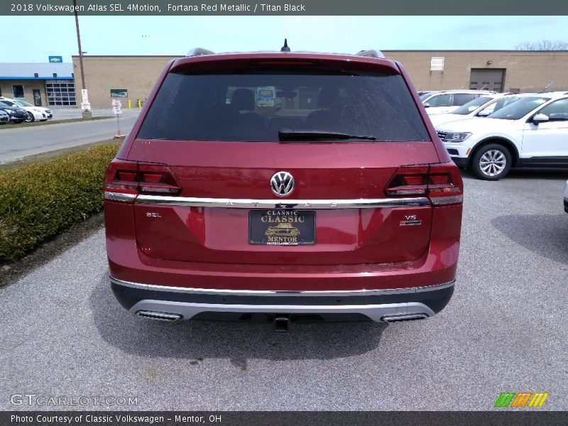Fortana Red Metallic / Titan Black 2018 Volkswagen Atlas SEL 4Motion