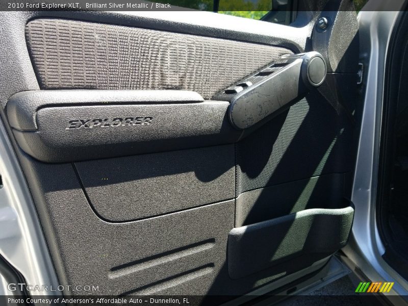 Brilliant Silver Metallic / Black 2010 Ford Explorer XLT