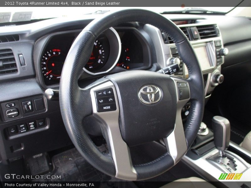 Black / Sand Beige Leather 2012 Toyota 4Runner Limited 4x4
