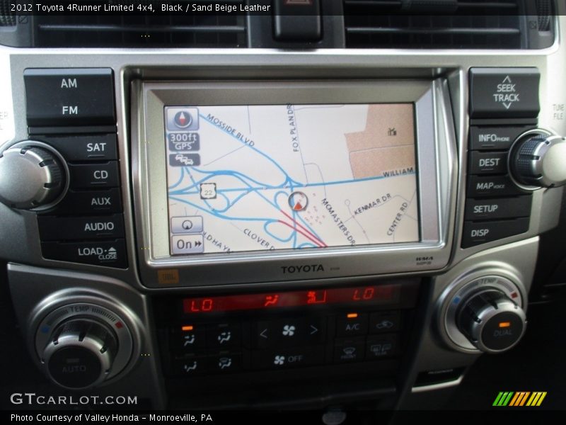 Black / Sand Beige Leather 2012 Toyota 4Runner Limited 4x4