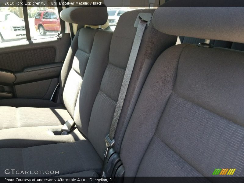 Brilliant Silver Metallic / Black 2010 Ford Explorer XLT