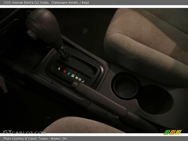 Champagne Metallic / Beige 2005 Hyundai Elantra GLS Sedan