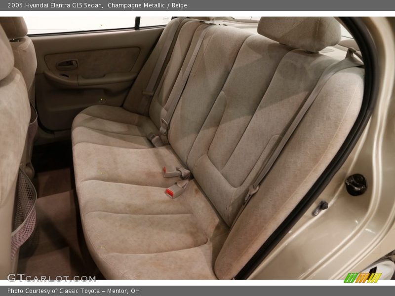 Champagne Metallic / Beige 2005 Hyundai Elantra GLS Sedan