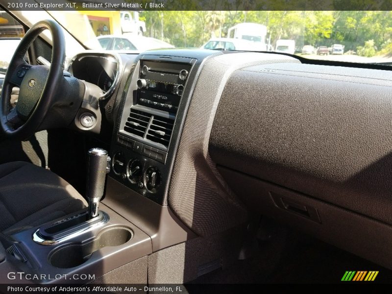 Brilliant Silver Metallic / Black 2010 Ford Explorer XLT