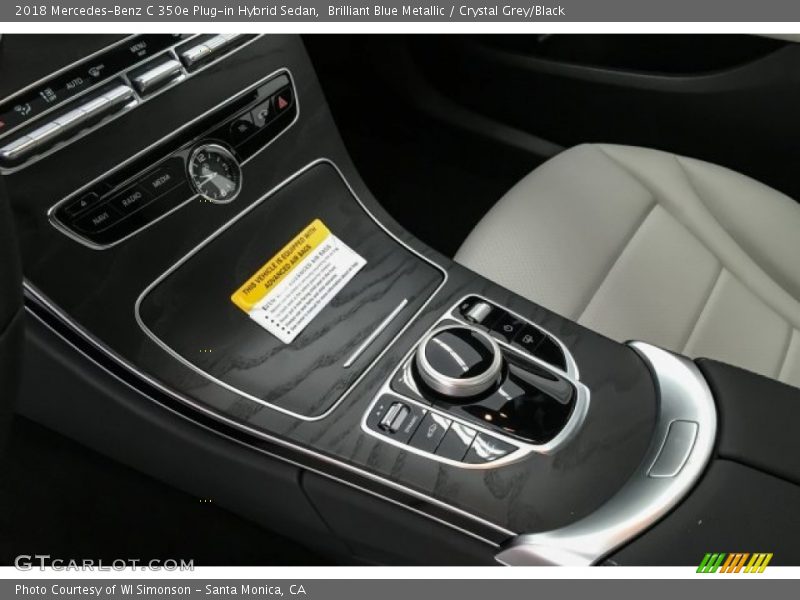 Brilliant Blue Metallic / Crystal Grey/Black 2018 Mercedes-Benz C 350e Plug-in Hybrid Sedan