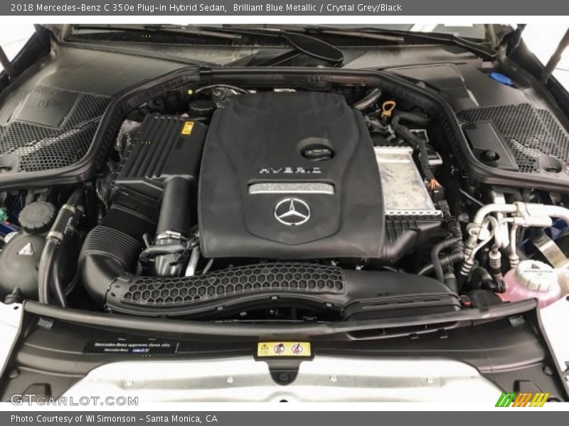 Brilliant Blue Metallic / Crystal Grey/Black 2018 Mercedes-Benz C 350e Plug-in Hybrid Sedan