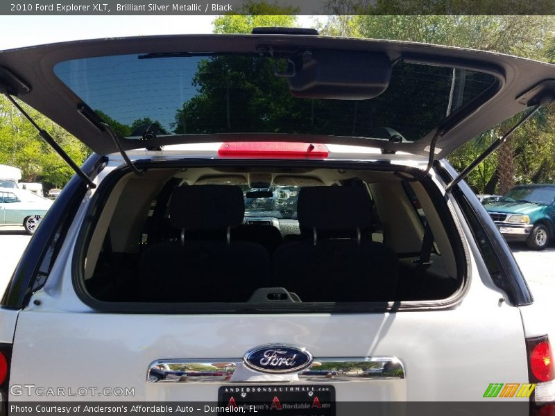 Brilliant Silver Metallic / Black 2010 Ford Explorer XLT