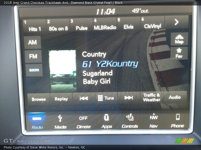 Diamond Black Crystal Pearl / Black 2018 Jeep Grand Cherokee Trackhawk 4x4