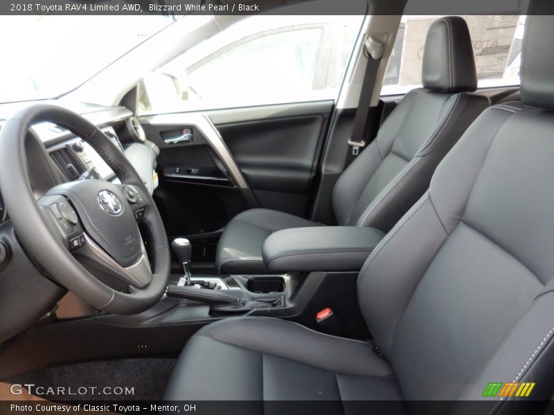 Blizzard White Pearl / Black 2018 Toyota RAV4 Limited AWD