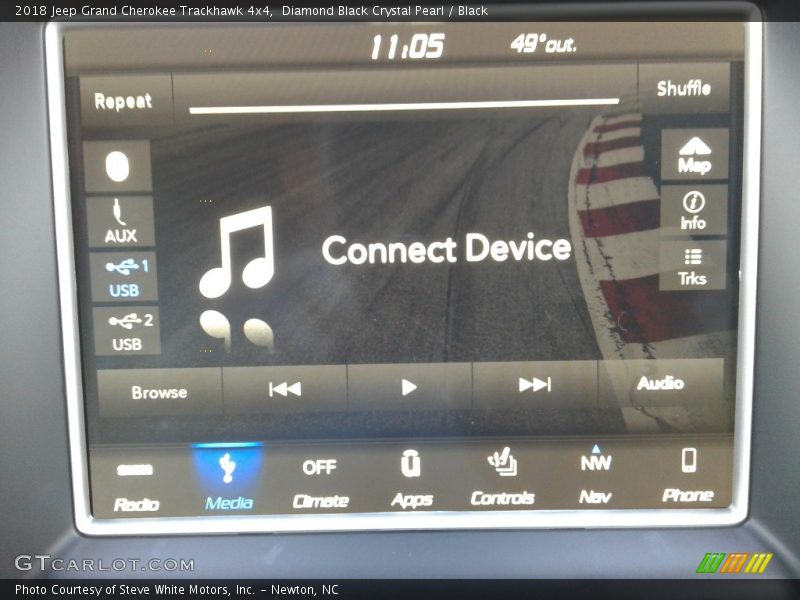 Diamond Black Crystal Pearl / Black 2018 Jeep Grand Cherokee Trackhawk 4x4