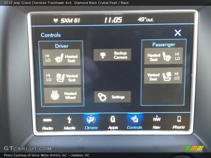 Diamond Black Crystal Pearl / Black 2018 Jeep Grand Cherokee Trackhawk 4x4