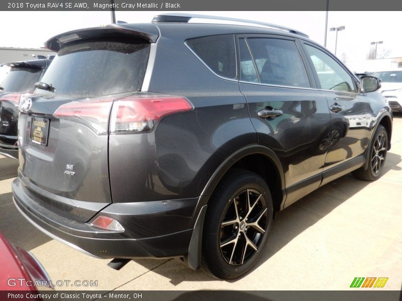 Magnetic Gray Metallic / Black 2018 Toyota RAV4 SE AWD