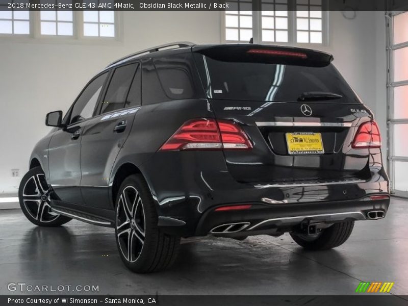 Obsidian Black Metallic / Black 2018 Mercedes-Benz GLE 43 AMG 4Matic