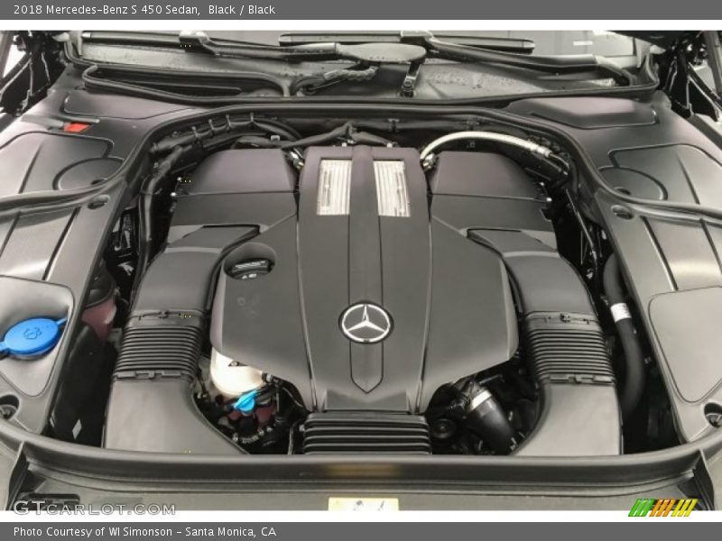 Black / Black 2018 Mercedes-Benz S 450 Sedan