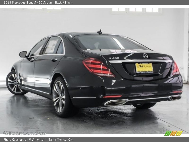 Black / Black 2018 Mercedes-Benz S 450 Sedan