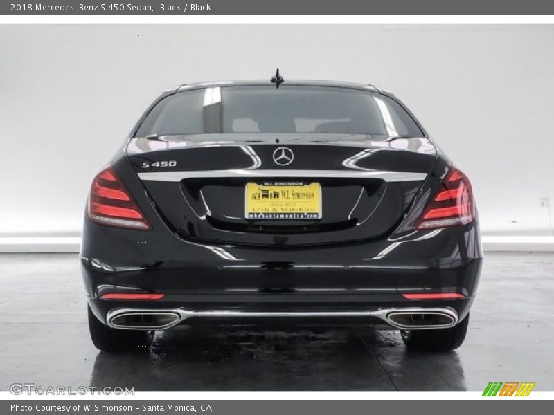 Black / Black 2018 Mercedes-Benz S 450 Sedan